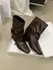 Botines de Temporada Primer Encuentro para Mujer, Botines Individuales de Primavera y Otoño, Botín Nuevo Estilo Coreano 2026 con Punta Fina, Botines Cortos de Moda, Botines de Corte Delgado