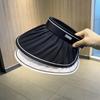 Sombrero de Sol de Verano para Mujer Estilo Coreano de Copa Abierta Anti-ultravioleta de Ala Ancha Sombrero Parasol para Mostrar el Rostro Pequeño Sombrero de Sol de Concha para Exterior