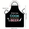 Delantal Popular de Amazon para Barbacoa, Transfronterizo, Más Vendido, Impermeable y Antiincrustante, Estampado, para Hombres, con un Logo Personalizado