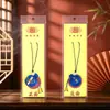 Exquisito Mini Sachet de Artemisa Bendición Zen Regalo Colgante para Teléfono Colgante para Coche Empaque de Tarjeta de Papel Sachet