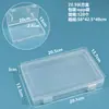 Caixa Plástica Transparente Retangular Caixa Display para Ferramentas de Ferragem Peças Caixa de Armazenamento para Cartões Papelaria com Tampa Caixa para Miçangas Perler