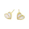 Pendientes, Conchas de Corazón, Pendientes de Diseño Sencillo, Lujo Accesible de Nicho, Gama Alta, Más Vendidos, No se Desvanecen, Joyería Versátil para Mujeres