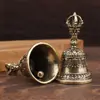 Campana de Latón, Campana Disolvente de Magia, Campana con Mortero Disolvente de Magia, Campana del Sutra del Corazón, Colgante de Campana de Cobre, Campana de Latón del Tíbet