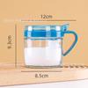 Tarro de Condimento de Cocina Doméstico con Tapa Botella de Condimento Tarro de Sal Tarro de Material Combinación Tarro de Almacenamiento de Vidrio Multiusos