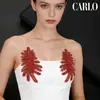 Accesorios para el Cabello Creativos Europeos y Americanos, Piezas Grandes para el Cabello Incrustadas con Pedrería, Tocados de Novia, Diademas Hechas a Mano, Aros para el Cabello, Accesorios al por Mayor
