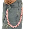 Cadena de pantalones de tres capas más vendida transfronteriza cadena rosa cadena de cintura cadena de cadera hip-hop chicas calientes usan cadena de cintura fabricantes al por mayor