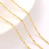 Cadena de bambú de oro de 18 quilates cadena 1;1/1;3 cadenas chapadas en oro cadena conservadora de color cadena diy accesorios de joyería