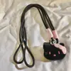 Corazón de Niña Lazo Rosa Blanco Gato KT Adornos Colgantes Correa para Colgar en Teléfono Móvil Bolsa para Cámara CCD Cadena Colgante Universal para Teléfono Móvil