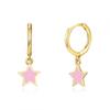 Conjunto de pendientes con forma de estrella de amor y aceite dulce, estilo ins, venta transfronteriza, con aguja de plata s925