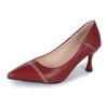 Zapatos de trabajo profesionales de punta media y boca baja, elegantes, de tacón alto y suela suave, de aguja, para mujer, 2024