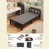 Cama plegable para descanso del almuerzo, Cama simple para siesta en la oficina, Cama de hierro portátil para dormitorio, casa de alquiler, adulto, Cama para descanso del almuerzo