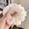 Lazo para coleta dulce y versátil para mujer, Cuerda para el pelo simple y elegante, Scrunchie de gran tamaño para verano, Accesorio para el pelo fresco y simple