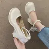 Sapatos de Verão Finos de Couro Estilo Britânico com Pérolas para Mulheres com Saias, Sapatos Mary Jane Retrô de Salto Bloco, Saltos Altos, Sapatos JK Japoneses