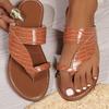 Sandalias Planas de Playa Verano 43 Estilo Nuevo Lujo Ligero Alto Valor Playa Tamaño Grande Elegantes Chanclas Casuales para Usar en el Exterior