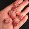 Lichia Ágata Congelada Flor Gorducha Pequena Gota Pulseira Colar Acessórios de Joias DIY Flor de Cerejeira Flor de Ameixa Pingente Pequeno Gota