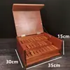 Caja de Madera para Sashimi Estilo Japonés, Caja de Exhibición para Yakitori, Sushi de Erizo de Mar, Plato de Carne, Plato de Pescado con Tapa, Contenedores y Utensilios para Alimentos