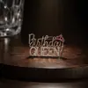 Producto de gran venta transfronteriza: Broche Corona de Letra Reina de Cumpleaños para Mujeres, Pin de Accesorios para Fiesta de Cumpleaños