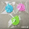 Embudo plegable de gran diámetro, bolsa para almacenar granos, bolsa de hielo, embudo especial de silicona, para repostar agua.