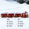 Nuevo Juego de Adornos Navideños de Resina Reno Trineo Árbol de Navidad Paisaje Micro Accesorios DIY Venta al por Mayor