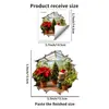 Adesivos de Parede de Natal Transfronteiriços Efeito 3D Buraco de Rato Decoração de Feriado Adesivos de Animais de Desenho Animado Pvc Autoadesivo