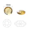 Nuevos accesorios de joyería DIY cuentas de vidrio cortadas oblatas de 12 mm color 20/bolsa accesorios para pendientes