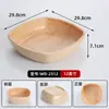 Plato Giratorio de Melamina para Hot Pot Plato para Platos Comercial Plato Rectangular para Verduras Sukiyaki Imitación Madera Caja de Exhibición de Platos para Buffet