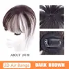 Mini Flequillo Falso 3D Ligero Invisible Sin Marcas Flequillo de Aire Postizos Overhead para Mujer