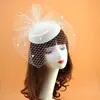 Véu Fascinator Preto para Noiva Vintage Headpiece Chapéu para Festa Noturna de Coquetel Versátil Fotografia Vestido de Casamento Palco