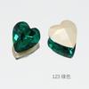 Dongzhou Diamante Esmeralda Cristal Uñas Arte Diamante Destellante Seleccionado Vidrio K9 Diamante Ovalado Forma Especial Collar Pendientes Accesorios de Joyería