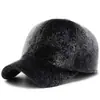 Gorra de Béisbol de Piel Sintética de Visón para Otoño e Invierno, Moderna y Versátil, Estilo Casual para Exteriores, Modelo Nuevo Cálido para Personas de Mediana Edad y Mayores