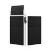 Estuche para tarjetas de aleación de aluminio, automático, emergente, con cepillo antirrobo, antidesmagnetización, juego de deslizamiento de tarjetas RFID, tarjetero de metal ultrafino.