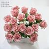 Ramo de rosas de simulación para auditorio de bodas, material floral para bodas, arte floral, hortensias, peonías, flores de seda, flores falsas.