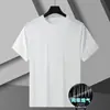 Marca de Tendencia Transfronteriza Holgada Talla Grande Manga Corta Moda Casual Secado Rápido Estampada Camiseta Malla de Hielo Camiseta para Hombre Verano Venta al por Mayor