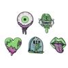Ojo de Halloween de Acrílico con Lengua Grande Rasgada Material para Pendientes Pendientes Collar con Agujeros