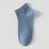 Calcetines Cortos Antibacterianos 10A de Algodón Puro, Calcetines de Verano para Hombre Finos de Malla Transpirables Absorbentes de Sudor Resistentes al Olor, Calcetines Invisibles (Boat Socks) Deportivos de Negocios Sin Costuras