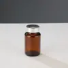 Botella de Vidrio Medicinal Marrón Opaca de Boca Ancha Botella Vacía Múltiples Especificaciones Botella para Cápsulas 100ml 300ml Botella para Productos de Cuidado de la Salud Venta al por Mayor