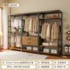 Guarda-Roupa Aberto DIY Closet Planejado Combinação de Guarda-Roupa Cabideiro Prateleira de Chão para Quarto