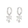 Pendientes de Lazo para Mujer, Nuevos Pendientes de Moda Otoño e Invierno, Diseño Sencillo de Nicho con un Toque de Lujo, Regalo Perfecto para Mejores Amigas, Accesorios de Lazo para Orejas