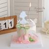 2025 Día de la Madre Tulipán Decoración de Pastel Plug-in Corona Espalda Diosa Hada Amor de Madre Tarjeta Inserto