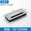 Caja de Rosca de Aleación de Aluminio Cubierta Decorativa para Agujero de Escritorio Cuadrado con Agujero para Cable Cuadrado Amortiguador Amortiguador