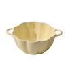 Tazón de fideos instantáneos estilo crema, tazón para sopa, tazón grande de cerámica con doble asa, lindo, ins, de alto valor, para el hogar, tazón para sopa de polvo de caracol, cuchara