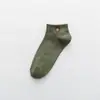 Calcetines cortos de oso para mujer, nuevos de primavera y verano, color liso, calcetines tipo mocasín para mujer japonesa, transpirables, calcetines bajos de algodón, origen al por mayor