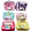 Bolsa de Monedas Brillante de PU de Dibujos Animados Kuromi Cinnamoroll My Melody Cinnamoroll Bolsa de Almacenamiento para Monedas y Auriculares