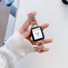 Para Apple AppleWatch7-1 Generación Tres Cepas Correa de Resina con Diamantes iWatch se Correa de Metal Disponible