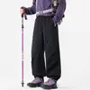 Pantalones de trabajo casuales estilo americano holgados para hombre, adecuados para primavera y otoño, modernos, versátiles, deportivos, a prueba de viento, impermeables y de pierna recta largos