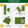 Venta directa de fábrica: Tapete multifuncional para golpear, diseño 2 en 1 para práctica de swing y putting, alta elasticidad, antideslizante, y disponible en un solo color