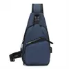 Bolsa de Pecho con Carga USB al por Mayor para Hombre, Mochila de Cuero Impermeable Multifuncional, Bolso Cruzado de Hombro Único de Estilo Coreano de Moda
