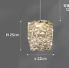 Lámpara de araña pequeña de cristal de lujo ligero para mesita de noche de dormitorio largo, pasillo de entrada, balcón, lámparas colgantes modernas y sencillas para restaurante