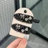 Pinza para el Cabello de Cristal Súper Brillante Estilo Coreano con Lazo, Pinza de Pato, Pinza Lateral de Corazón con Pedrería, Pasador Exquisito Dulce Versátil para Mujeres