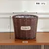 Vasos de Flores Cônicos de Plástico Tecido Transfronteiriços, Cestas de Flores Tecidas à Mão com Aparência de Rattan, Cestas Decorativas de Plantas Verdes para Mesa, Vasos de Jardinagem